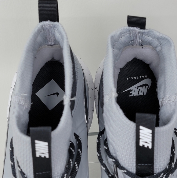 Nike Alpha Huarache NXT MCS Mid Baseball Cleats Gray Black DJ6519-003 Size 13 main image 8